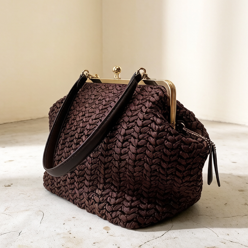 Hand-Woven Kisslock Frame Shou - огляд і ціна Women Bags On Sale