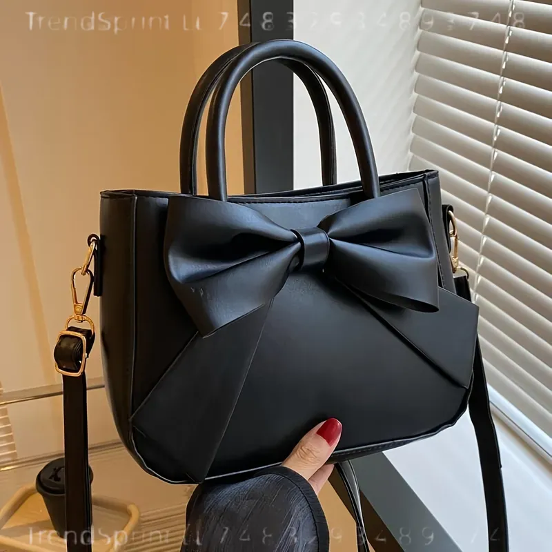 Elegant Black Bow Handbag for  - огляд і ціна Women Bags For Work