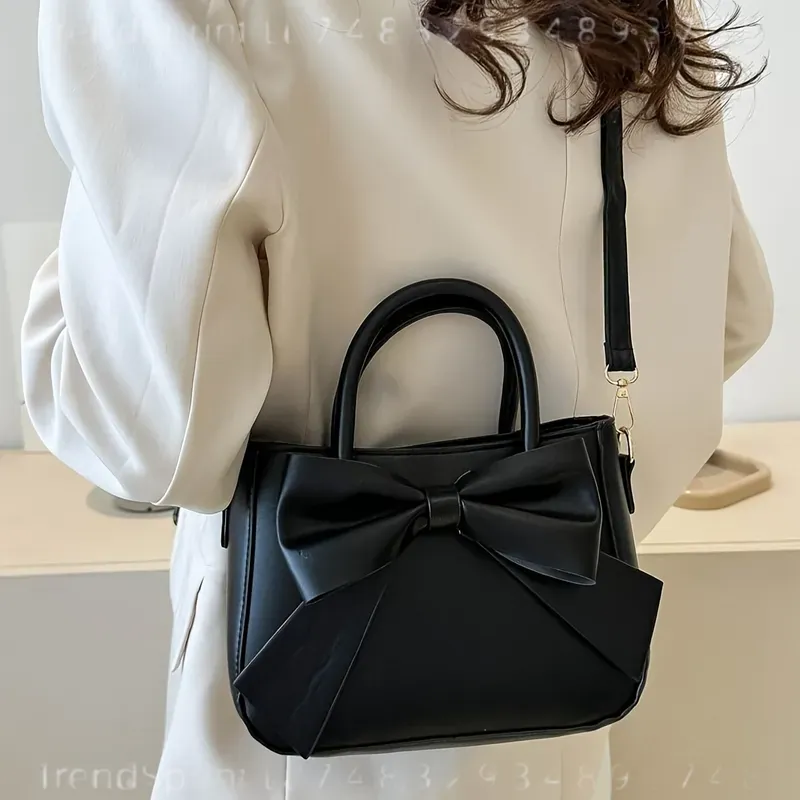 Elegant Black Bow Handbag for  - огляд і ціна Women Bags For Work