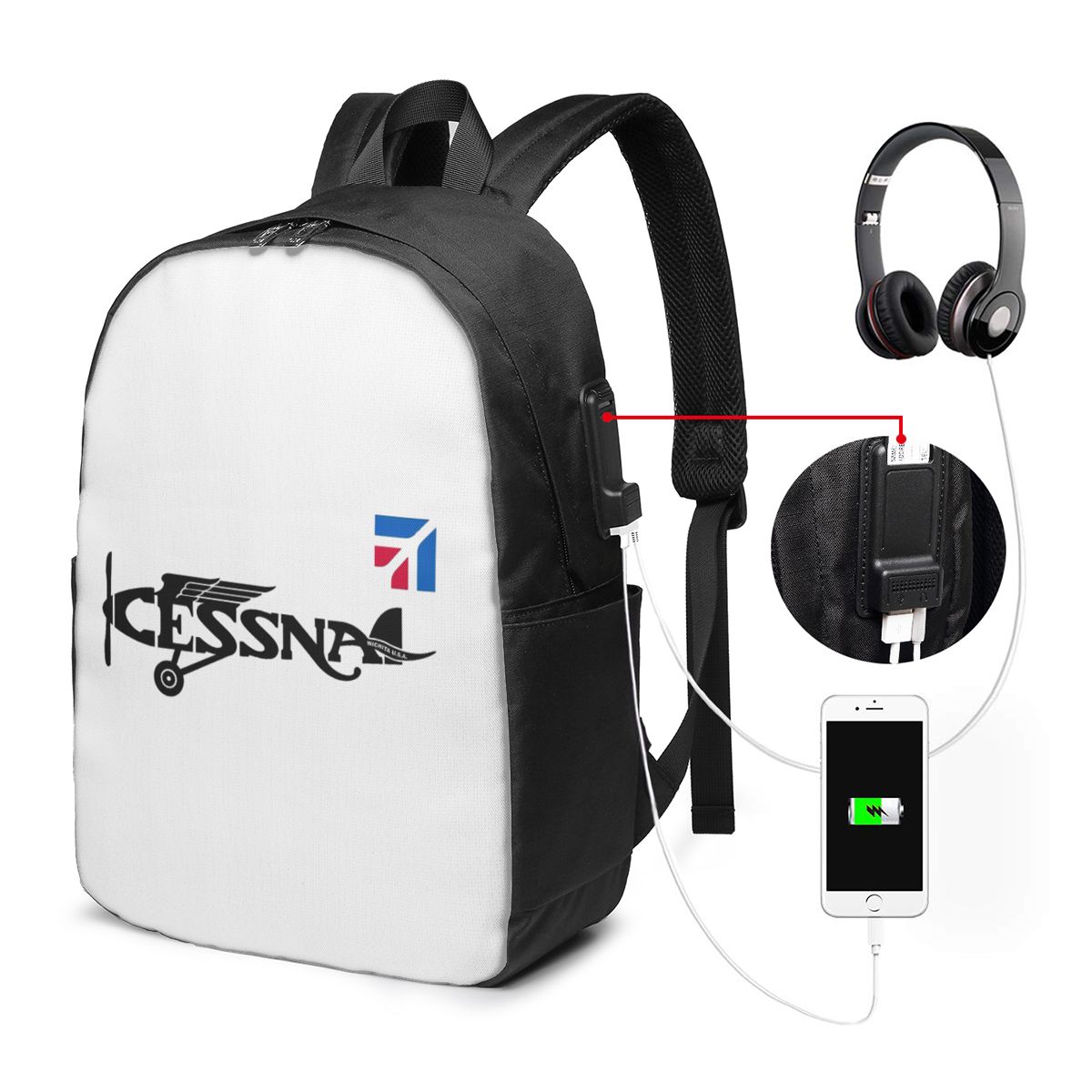 Cessna Logo Backpack Travel No - огляд і ціна Women Bags For Women