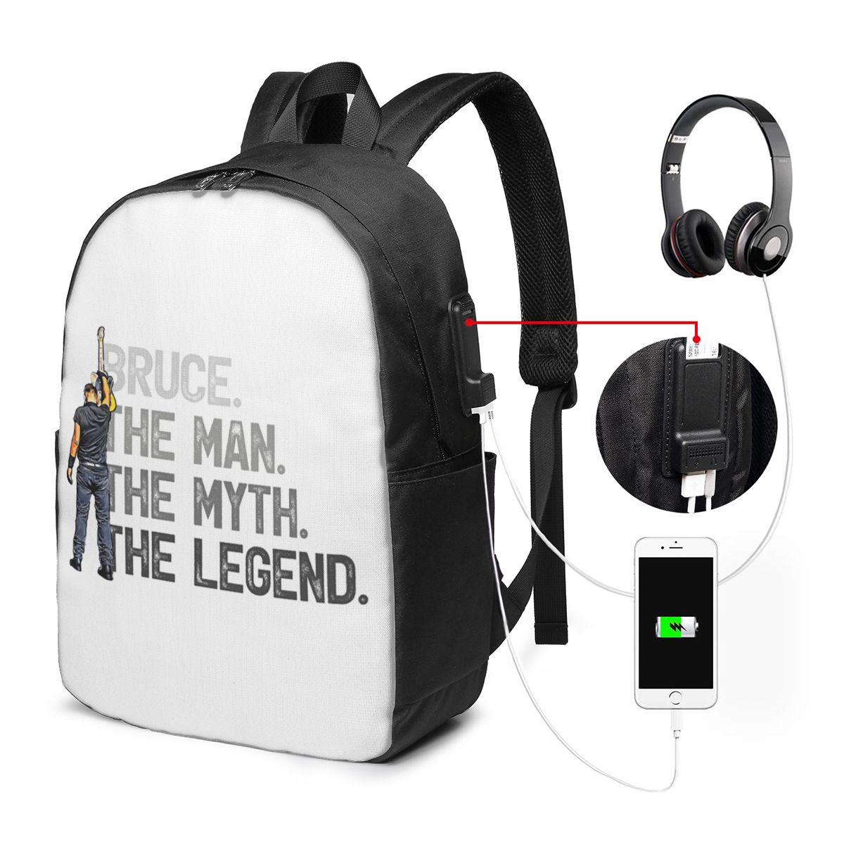 Bruce Springsteen Backpack Tra - огляд і ціна Women Bags For Women