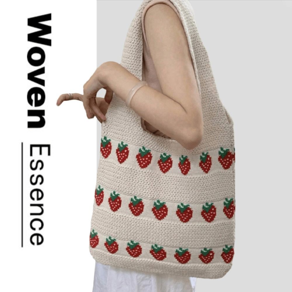 Knitted Design Women Handbag L - огляд і ціна Crochet Market Bag