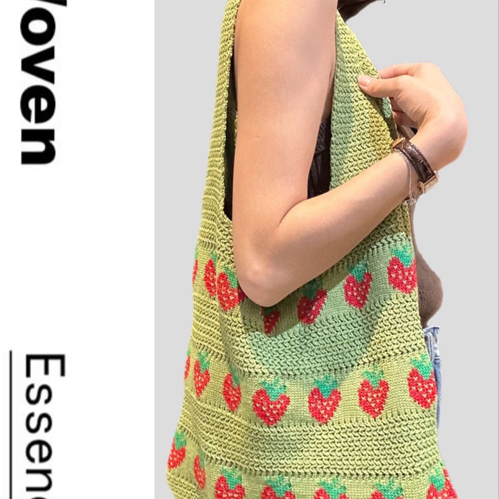 Knitted Design Women Handbag L - огляд і ціна Crochet Market Bag