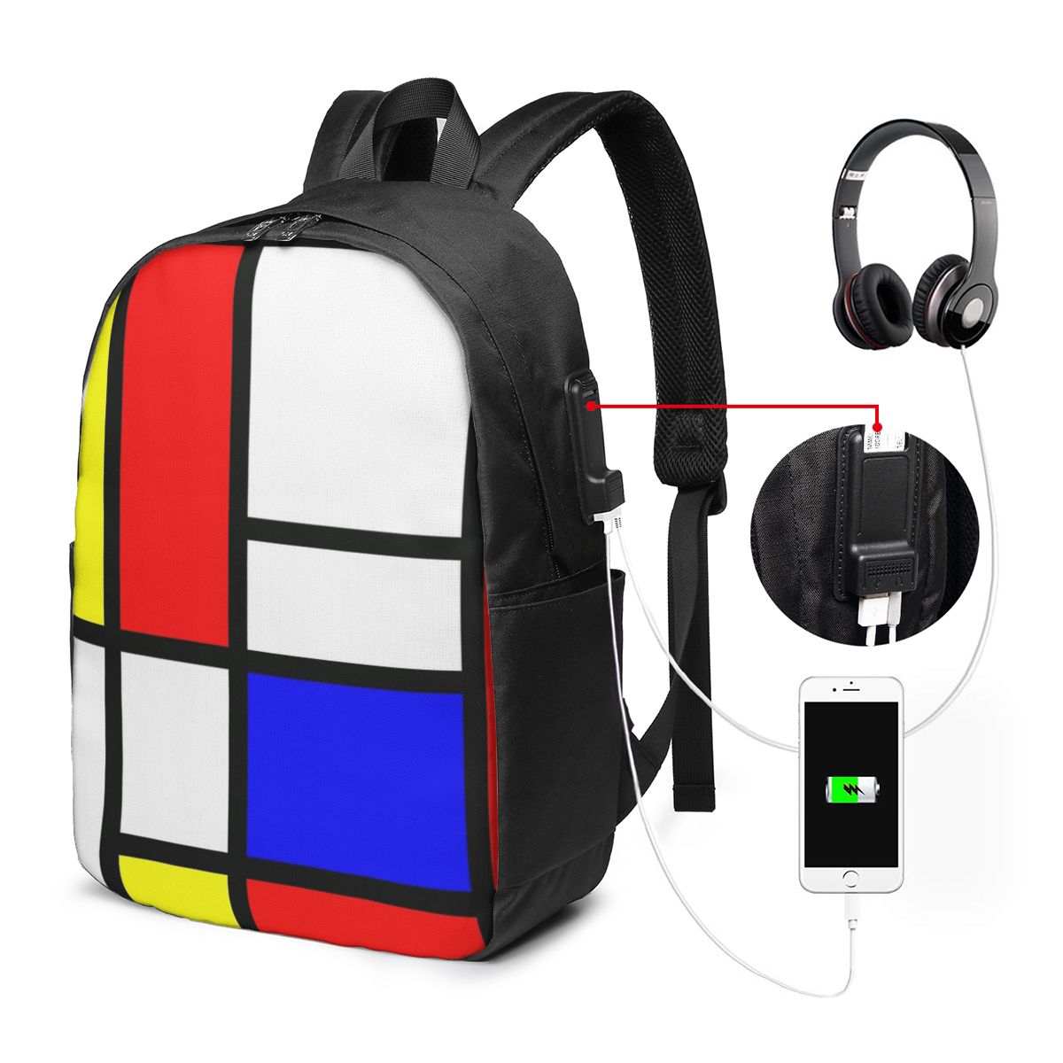Piet Mondrian Composition  Bac - огляд і ціна Women Bags For Women