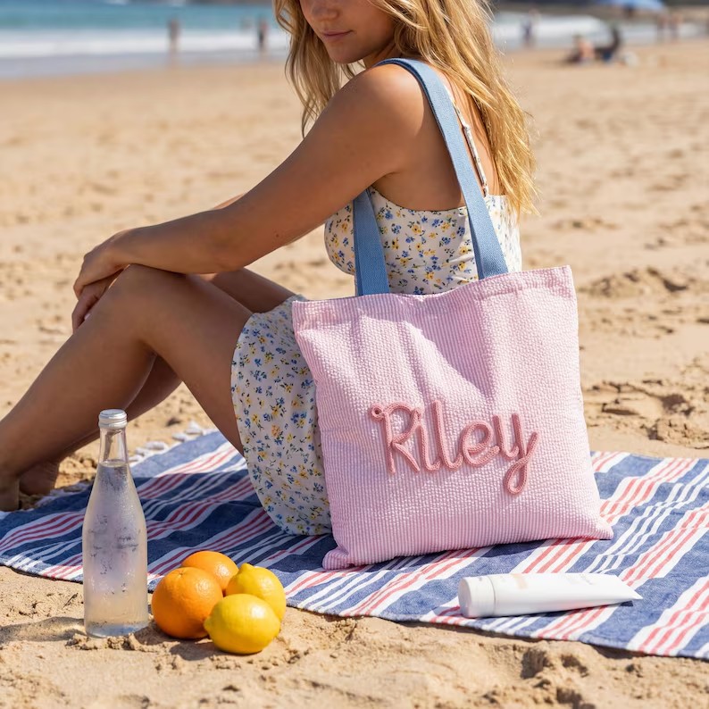 Personalized Beach Tote Bag —  - огляд і ціна Crochet Market Bag
