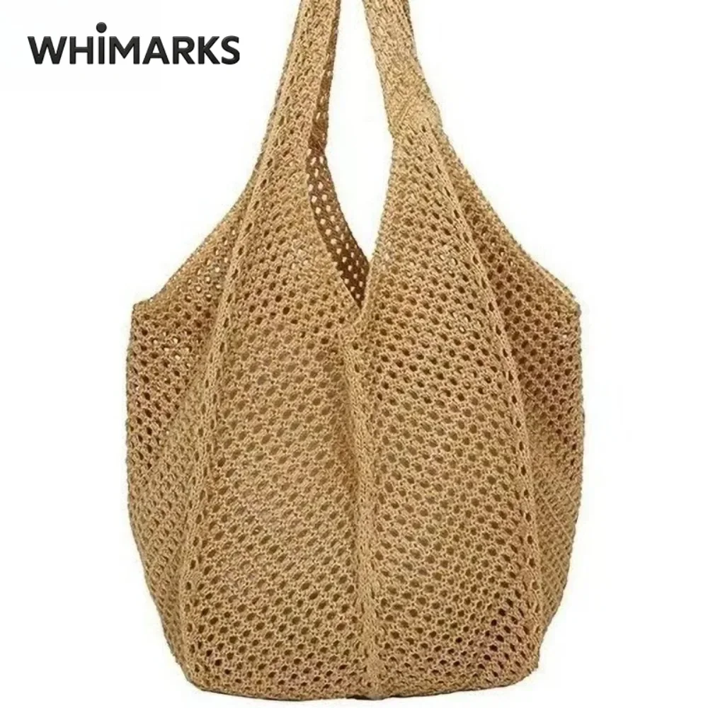 WHIMARKS Women's Woven Shoulde - огляд і ціна Crochet Market Bag