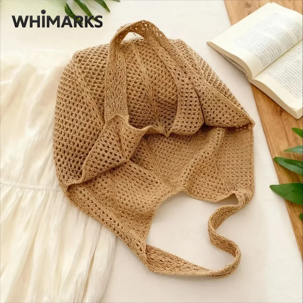 WHIMARKS Women's Woven Shoulde - огляд і ціна Crochet Market Bag