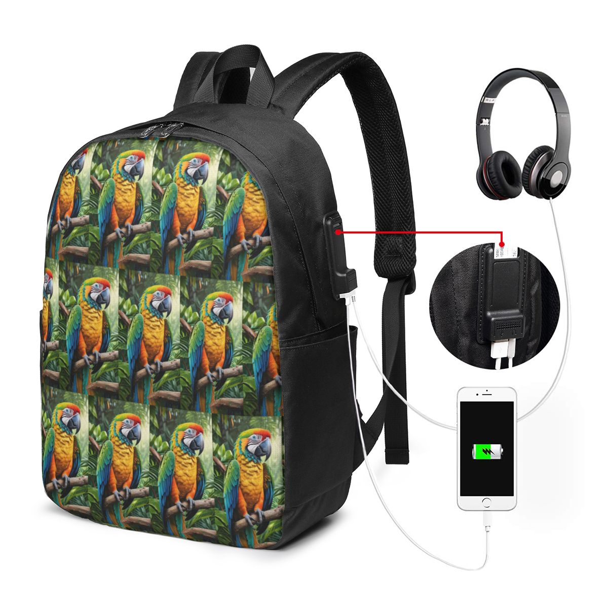 Cute Macaw Parrots Backpack Tr - огляд і ціна Women Bags For Women