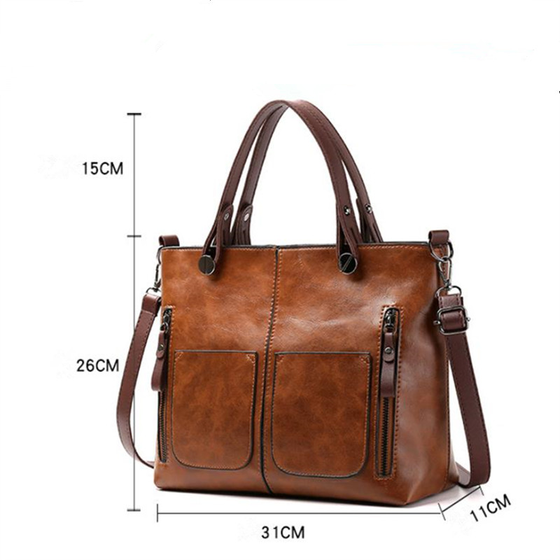 Retro Leather Handbag Shoulder - огляд і ціна Women'S Vegan Bags