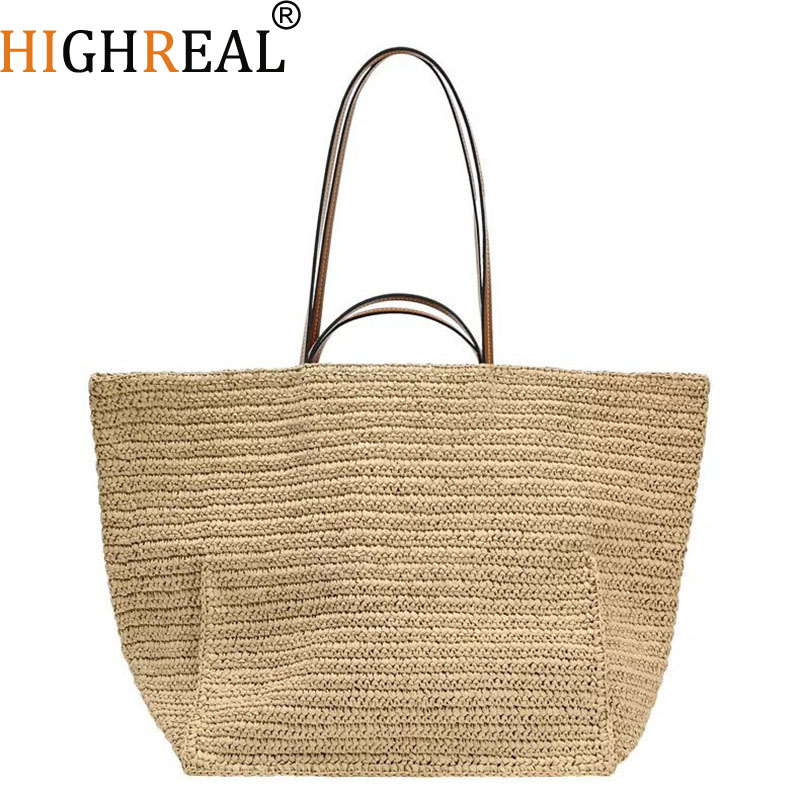 Women Shouder Bohemian Straw U - огляд і ціна Crochet Market Bag