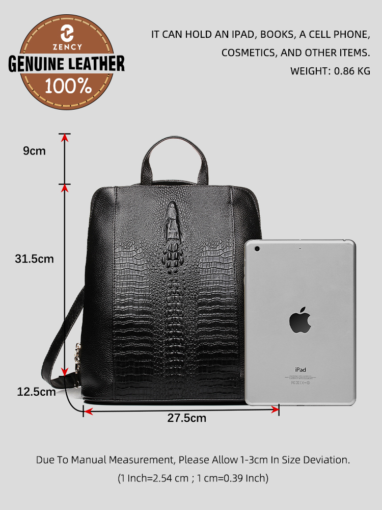 Zency Women's Crocodile Leathe - огляд і ціна Women Bags For Work