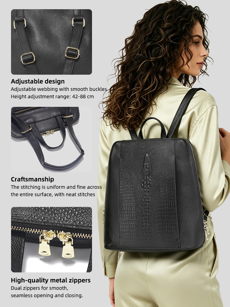 Zency Women's Crocodile Leathe - огляд і ціна Women Bags For Work